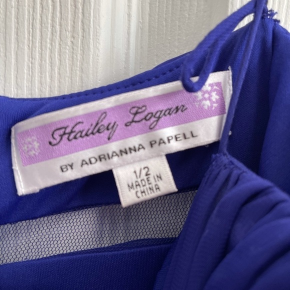 Hailey Logan by Adrianna papell high low gown cut - Picture 5 of 7